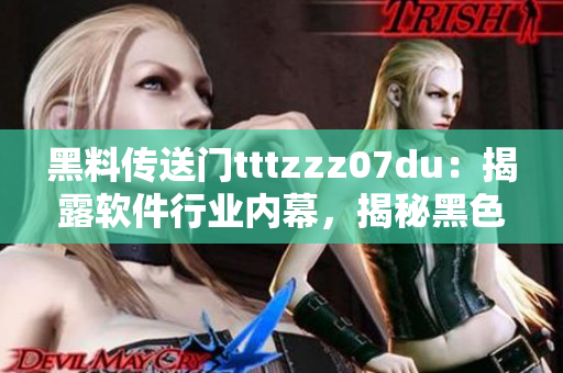 黑料傳送門tttzzz07du：揭露軟件行業(yè)內(nèi)幕，揭秘黑色產(chǎn)業(yè)鏈