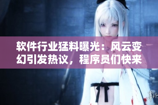 軟件行業(yè)猛料曝光：風(fēng)云變幻引發(fā)熱議，程序員們快來圍觀！