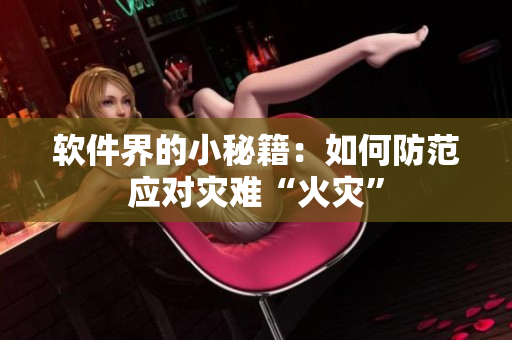 軟件界的小秘籍：如何防范應(yīng)對(duì)災(zāi)難“火災(zāi)”
