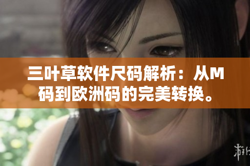 三葉草軟件尺碼解析：從M碼到歐洲碼的完美轉(zhuǎn)換。