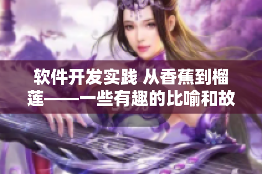 軟件開發(fā)實(shí)踐 從香蕉到榴蓮——一些有趣的比喻和故事