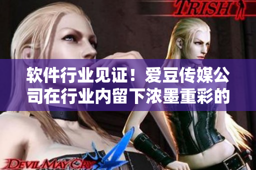 軟件行業(yè)見(jiàn)證！愛(ài)豆傳媒公司在行業(yè)內(nèi)留下濃墨重彩的一筆
