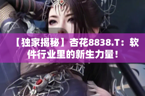 【獨(dú)家揭秘】杏花8838.T：軟件行業(yè)里的新生力量！