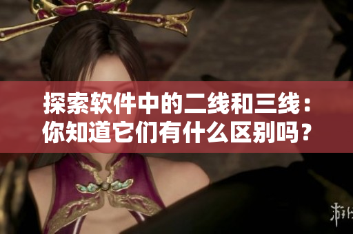探索軟件中的二線和三線：你知道它們有什么區(qū)別嗎？