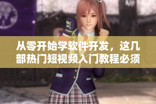 從零開始學軟件開發(fā)，這幾部熱門短視頻入門教程必須掌握！