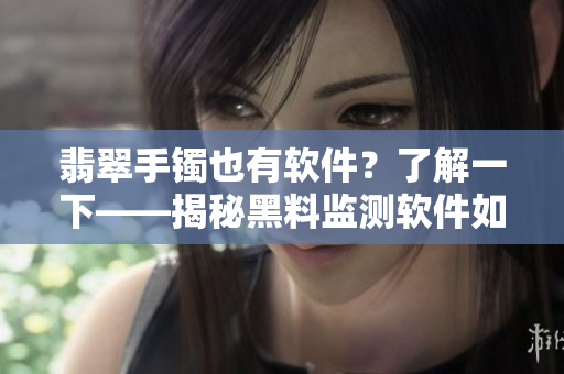 翡翠手鐲也有軟件？了解一下——揭秘黑料監(jiān)測(cè)軟件如何為珠寶業(yè)帶來(lái)正能量