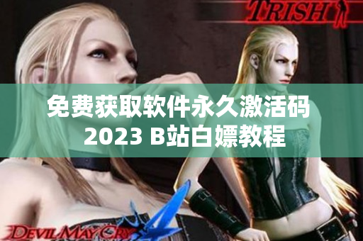 免費(fèi)獲取軟件永久激活碼  2023 B站白嫖教程